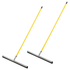 ADIR CORP. ALP441-30-ST-2PK Alpine Dual Moss Heavy-Duty Floor Squeegees, 30in, 50in Handle, Yellow, Pack Of 2 Squeegees