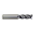 Melin Tool H6144 Square End Mill: 1/2'' Dia, 1'' LOC, 1/2'' Shank Dia, 3'' OAL, 4 Flutes