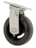 Fairbanks E-29-6-RT Swivel Top Plate Caster: Rubber, 6" Wheel Dia, 2" Wheel Width, 500 lb Capacity, 7-1/2" OAH