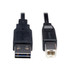 TRIPP LITE UR022-003 Eaton Tripp Lite Series Universal Reversible USB 2.0 Cable (Reversible A to B M/M), 3 ft. (0.91 m) - USB cable - USB Type B (M) to USB (M) - USB 2.0 - 3 ft - molded - black