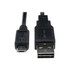 TRIPP LITE UR050-003 Eaton Tripp Lite Series Universal Reversible USB 2.0 Cable (Reversible A to 5Pin Micro B M/M), 3 ft. (0.91 m) - USB cable - Micro-USB Type B (M) to USB (M) - USB 2.0 - 3 ft - black