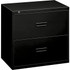 HNI CORPORATION HON 482LP  36inW x 18inD Lateral 2-Drawer File Cabinet, Black