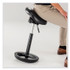 SAFCO PRODUCTS 3006BV Twixt Extended-Height Saddle Seat Stool, Backless, Supports Up to 300 lb, 22.9" to 32.7" Seat Height, Black Seat