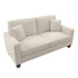BUSH INDUSTRIES INC. Bush SNJ73SCRH-03K  Furniture Stockton 73inW Sofa, Cream Herringbone, Standard Delivery