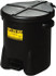 Eagle 937FLBLK 14 Gallon Capacity, HDPE Waste Can with Foot Lever