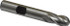 Hertel E2020024 Ball End Mill: 0.375" Dia, 0.75" LOC, 4 Flute, Cobalt