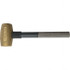 American Hammer AM35BRPG Dead Blow Hammer: 56 oz Head, 2" Face Dia, Brass Head