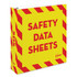 AVERY PRODUCTS CORPORATION Avery 18951  Preprinted Safety Data Sheet 3-Ring Binder, 2in Rings, Yellow/Red