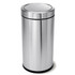 SIMPLEHUMAN LLC simplehuman CW1442  Swing-Top Commercial Trash Can, 14.5 Gallons, Brushed Stainless Steel