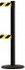 Tensator 889T2B-33-STDD4 Free Standing Tensabarrier Post: 38-1/4" High, 2-1/2" Dia, Steel Post