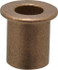 Boston Gear 35530 Flanged Sleeve Bearing: 1/4" ID, 3/8" OD, 1/2" OAL, Oil Impregnated Bronze