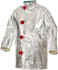 PRO-SAFE AL12-CK-50S Jacket: Small, 36 to 38" Chest, Aluminized Kevlar, Snaps Closure