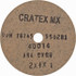 Cratex 40014 Fiber Disc: 2" Disc Dia, 1/4" Hole, 54 Grit, Aluminum Oxide