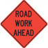 PRO-SAFE 07-800-3716-L Traffic Control Sign: Triangle, "Road Work Ahead"