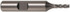 Cleveland C41277 Square End Mill:  1.2500" Dia, 2" LOC, 1.25" Shank Dia, 4.5" OAL, 4 Flutes, High Speed Steel