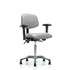 Blue Ridge Ergonomics MSC48749 Task Chair: Vinyl, Dove