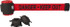 Banner Stakes MH5009 Magnetic-Mount Retractable Belt Barrier: Black & Red, 30' Belt Barrier Length