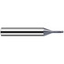 Fraisa X6634160 Corner Radius End Mill: 2.5 mm Dia, 2.50 mm LOC, 25 deg Helix, TiAlN & AlCrN Coated, Corner Radius End, Centercutting Series MicroX