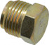 Eaton 131X6 Steel Flared Tube Inverted Plug: 3/8" Tube OD, 5/8-18 Thread, 45 ° Flared Angle