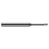 Harvey Tool 34240 Ball End Mill: 0.04" Dia, 0.06" LOC, 3 Flute, Solid Carbide