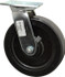 Albion 16TM08201S Swivel Top Plate Caster: Phenolic, 8" Wheel Dia, 2" Wheel Width, 1,250 lb Capacity, 9-1/2" OAH