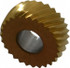 MSC GKRV216 Convex Knurl Wheel: 5/8" Dia, 90 ° Tooth Angle, 16 TPI, Diagonal, Cobalt