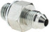 Eaton GG108-NP04-12 Steel Flared Tube Adapter: 1/4" Tube OD, M12 Thread, 37 &deg; Flared Angle