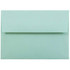 JAM PAPER AND ENVELOPE JAM Paper 5157439  Booklet Envelopes, #4 Bar (A1), Gummed Seal, Aqua Blue, Pack Of 25