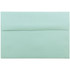 JAM PAPER AND ENVELOPE JAM Paper 1523988  Booklet Invitation Envelopes, A8, Gummed Seal, Aqua Blue, Pack Of 25