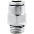 Norgren 102251248 Push-To-Connect Tube to Male & Tube to Male BSPP Tube Fitting: Adapter, Straight, 1/2" Thread