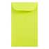 JAM PAPER AND ENVELOPE 356730536I JAM Paper Coin Envelopes, #3, Gummed Seal, Lime Green, Pack Of 50 Envelopes