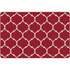 FLAGSHIP CARPETS FA1377-34FS  Moroccan Trellis Rectangular Rug, 72in x 108in, Red