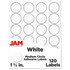 Add organization to filing systems or important documents  Adhesive sticks firmly but is removable.  Just peel and stick. Great for sealing envelopes or creating small dot labels.  Labels are printable and compatible with most printers. Includes directions on which templates to use in Microsoft Word.  Made from smooth 20-lb paper.