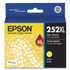 EPSON AMERICA, INC. T252XL420S T252XL420-S (252XL) DURABrite Ultra High-Yield Ink, 1,100 Page-Yield, Yellow
