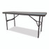 ICEBERG ENTERPRISES 65377 IndestrucTable Classic Folding Table, Rectangular, 60" x 24" x 29", Charcoal