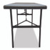 ICEBERG ENTERPRISES 65377 IndestrucTable Classic Folding Table, Rectangular, 60" x 24" x 29", Charcoal