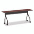 ICEBERG ENTERPRISES 68068 OfficeWorks Mobile Training Table, Rectangular, 72" x 18" x 29", Mahogany/Black