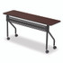ICEBERG ENTERPRISES 68068 OfficeWorks Mobile Training Table, Rectangular, 72" x 18" x 29", Mahogany/Black