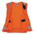 TENACIOUS HOLDINGS, INC. ergodyne® 24514 GloWear 8249Z-S Single Size Class 2 Economy Surveyors Zipper Vest, Polyester, Large, Orange