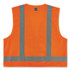 TENACIOUS HOLDINGS, INC. ergodyne® 24514 GloWear 8249Z-S Single Size Class 2 Economy Surveyors Zipper Vest, Polyester, Large, Orange