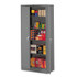 TENNSCO 2470MGY 78" High Deluxe Steel Storage Cabinet, 36w x 24d x 78h, Medium Gray