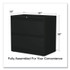 ALERA HLF3029BL Lateral File, 2 Legal/Letter-Size File Drawers, Black, 30" x 18.63" x 28"