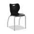 HON COMPANY SL4L18EONP SmartLink Four-Leg Chair, 19.5" x 19.63" x 31", Onyx Seat, Onyx Base, 4/Carton