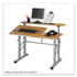 SAFCO PRODUCTS 3965MO Height-Adjustable Split Level Drafting Table, Rectangular/Square, 47.25 x 29.75 x 26 to 37.25, Medium Oak