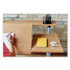 SAFCO PRODUCTS 3965MO Height-Adjustable Split Level Drafting Table, Rectangular/Square, 47.25 x 29.75 x 26 to 37.25, Medium Oak