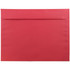 JAM PAPER AND ENVELOPE 17253 JAM Paper Booklet Envelopes, 9in x 12in, Gummed Seal, 30% Recycled, Red, Pack Of 25