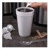 DART 16J16 Foam Drink Cups, 16 oz, White, 25/Bag, 40 Bags/Carton