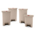 RUBBERMAID COMMERCIAL PROD. 1883552 Streamline Resin Step-On Container, Front Step Style, 24 gal, Polyethylene, Beige