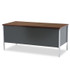 HON COMPANY 34974LNS 34000 Series Left Pedestal Desk, 66" x 30" x 29.5", Mahogany/Charcoal