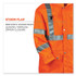 TENACIOUS HOLDINGS, INC. ergodyne® 24316 GloWear 8365 Class 3 Hi-Vis Rain Jacket, Polyester, 2X-Large, Orange